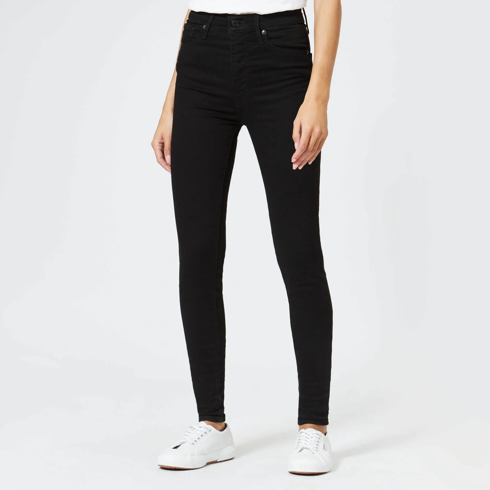 Levi's Women's Mile High Super Skinny Jeans - Black Galaxy Image 1