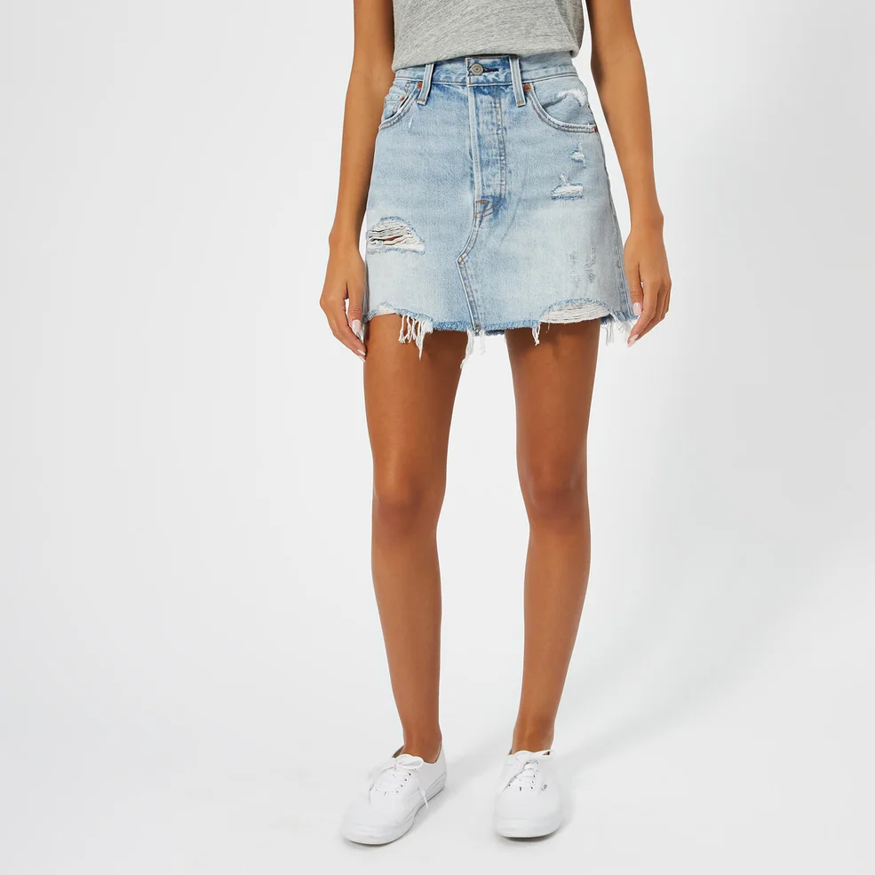 Levi's Women's Deconstructed Skirt - What's the Damage Image 1