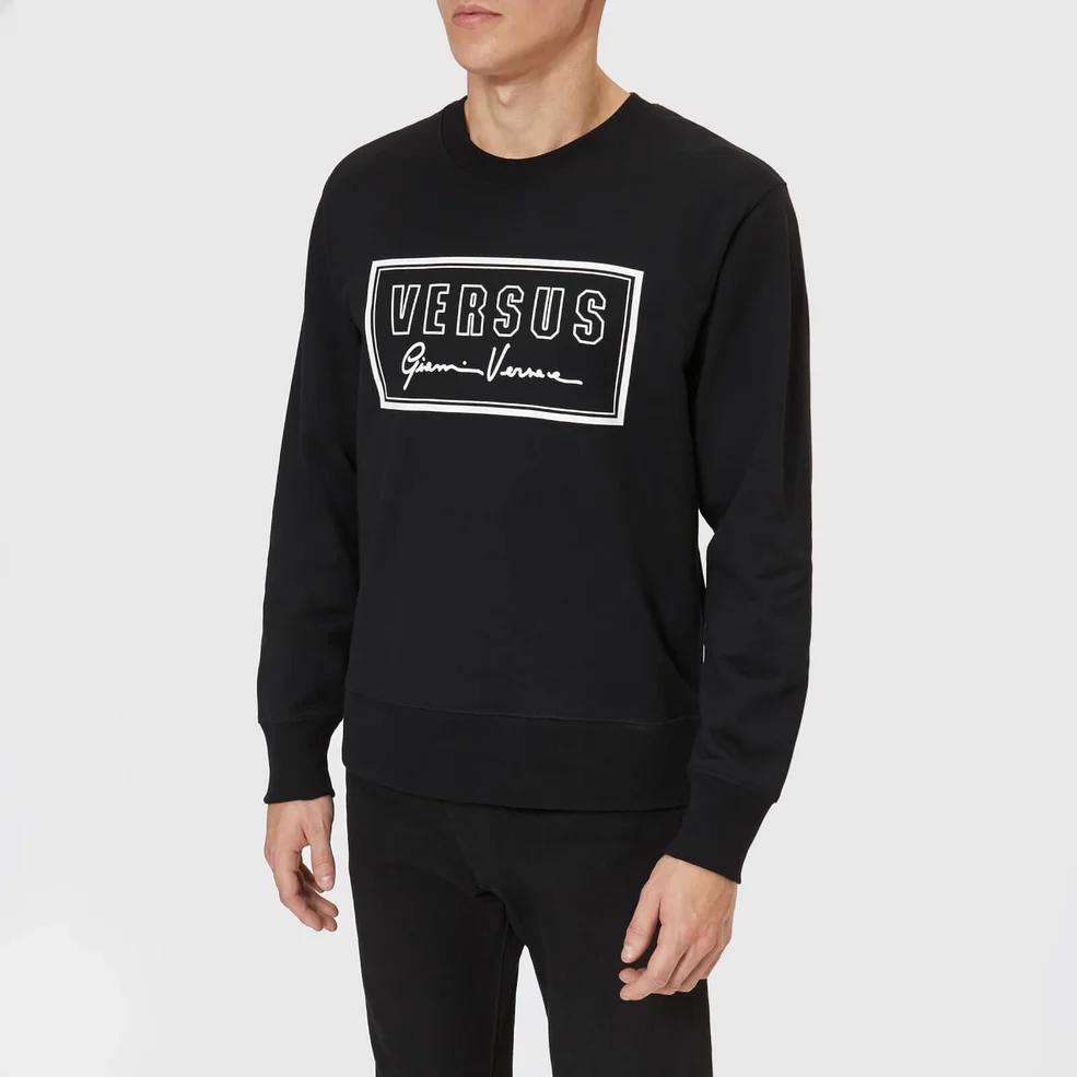 Versus Versace Men's Signature Logo Sweatshirt - Black Image 1