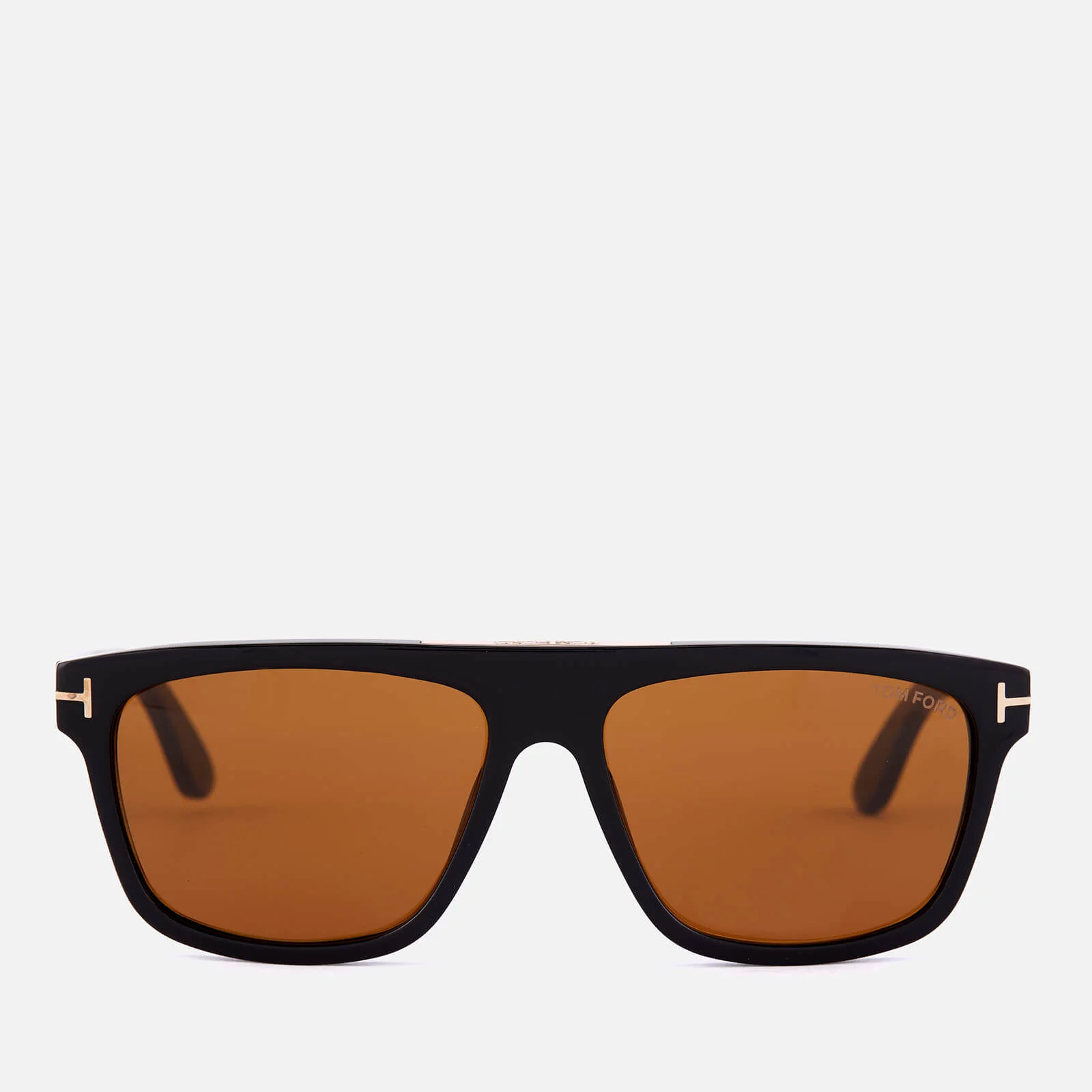 Tom Ford Men's Cecilio Sunglasses - Shiny Black/Brown Image 1