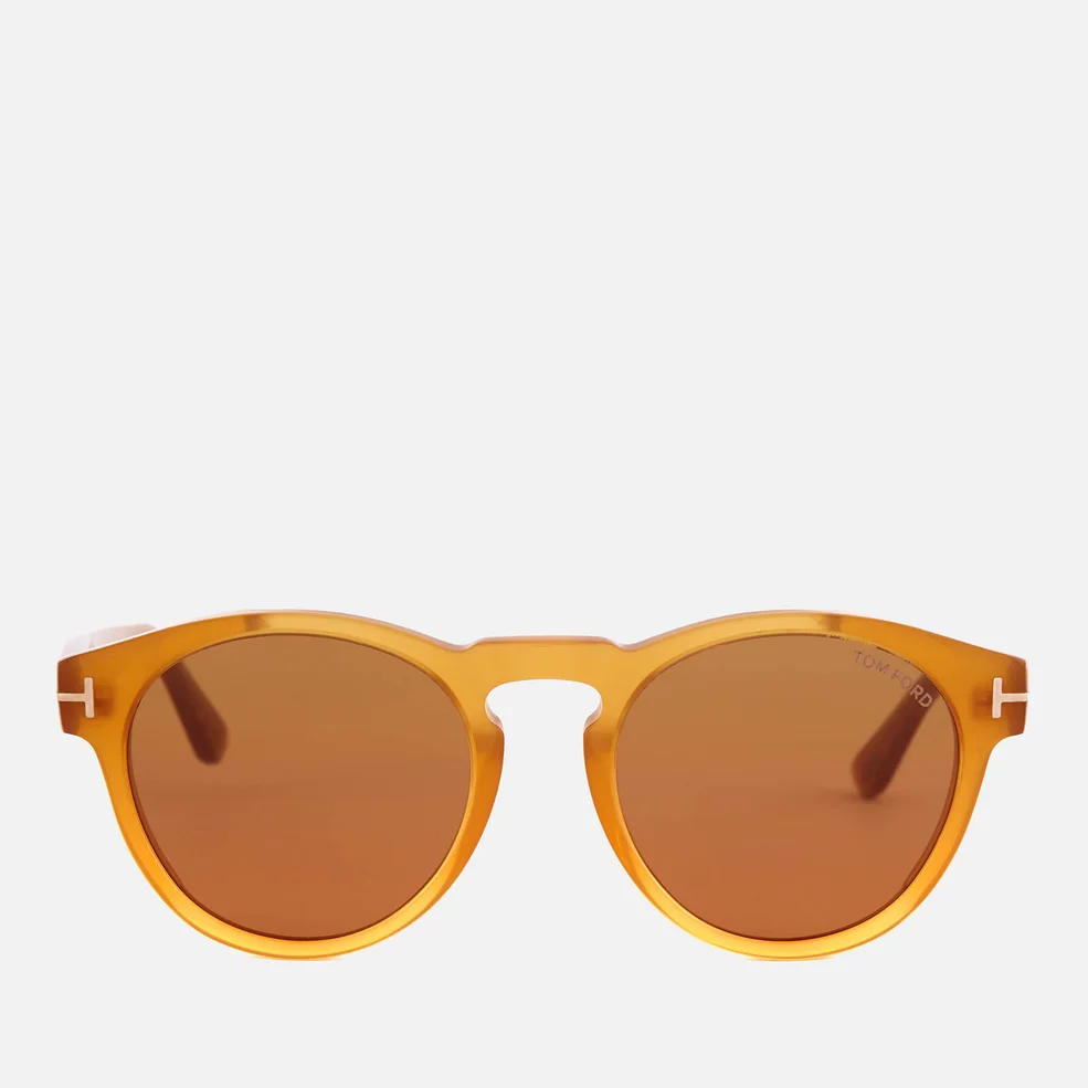 Tom Ford Men's Round Frame Sunglasses - Yellow/Other/Brown Image 1