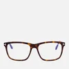 Tom Ford Men's Blue Block Square Glasses - Dark Havana - Image 1