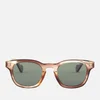Moncler Men's Wayfarer Sunglasses - Light Brown/Other/Green Polarized - Image 1