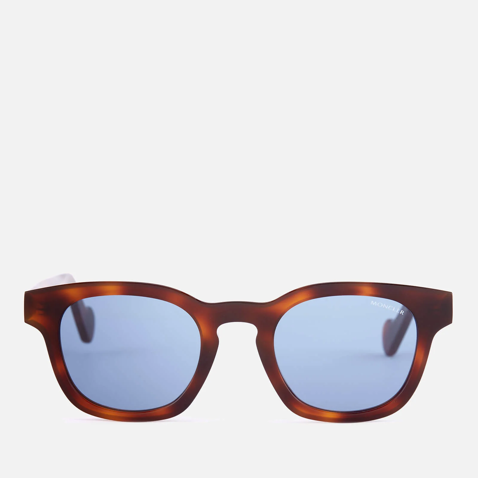 Moncler Men's Wayfarer Sunglasses - Havana/Other/Blue Image 1