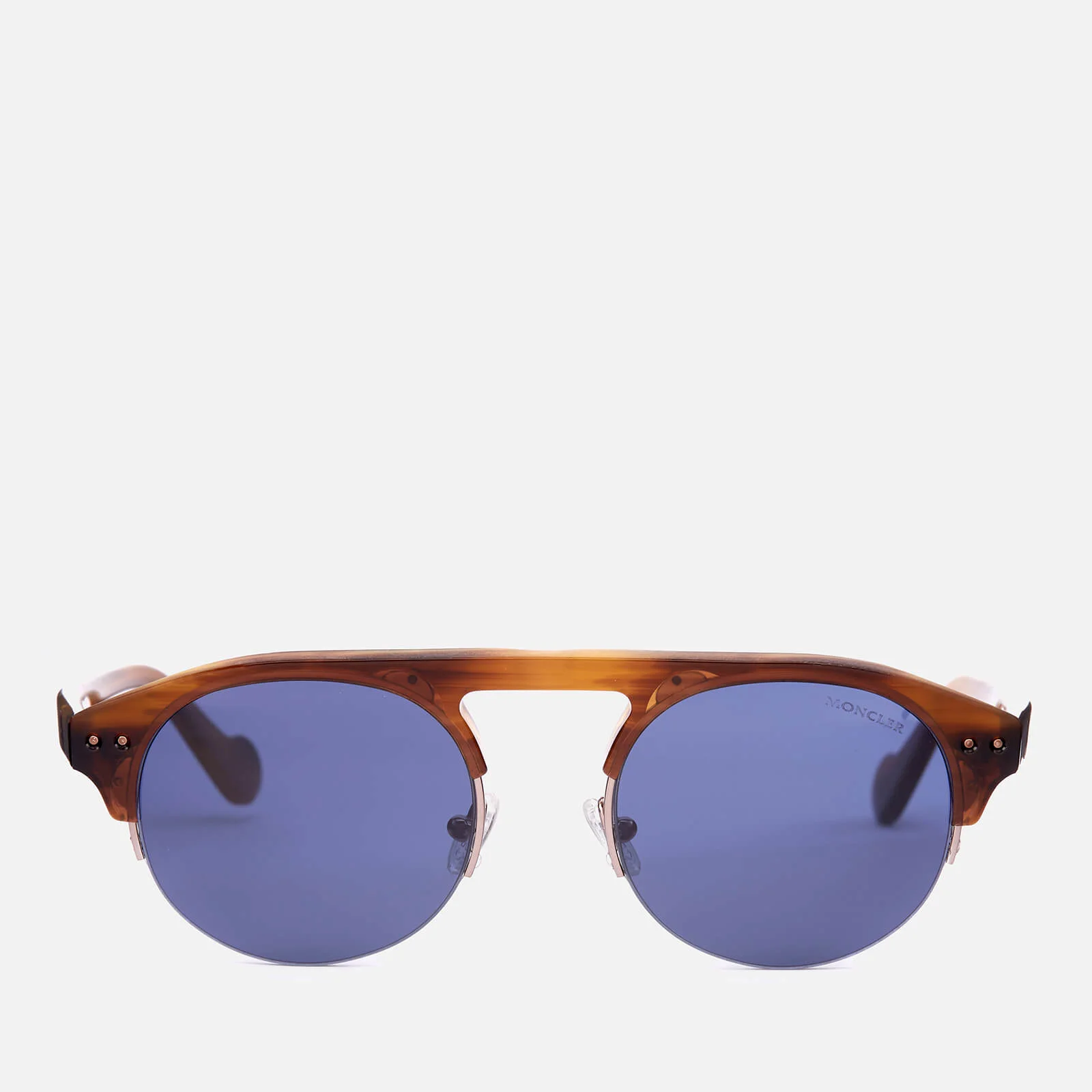 Moncler Men's Clubmaster Sunglasses - Light Brown/Other/Blue Image 1