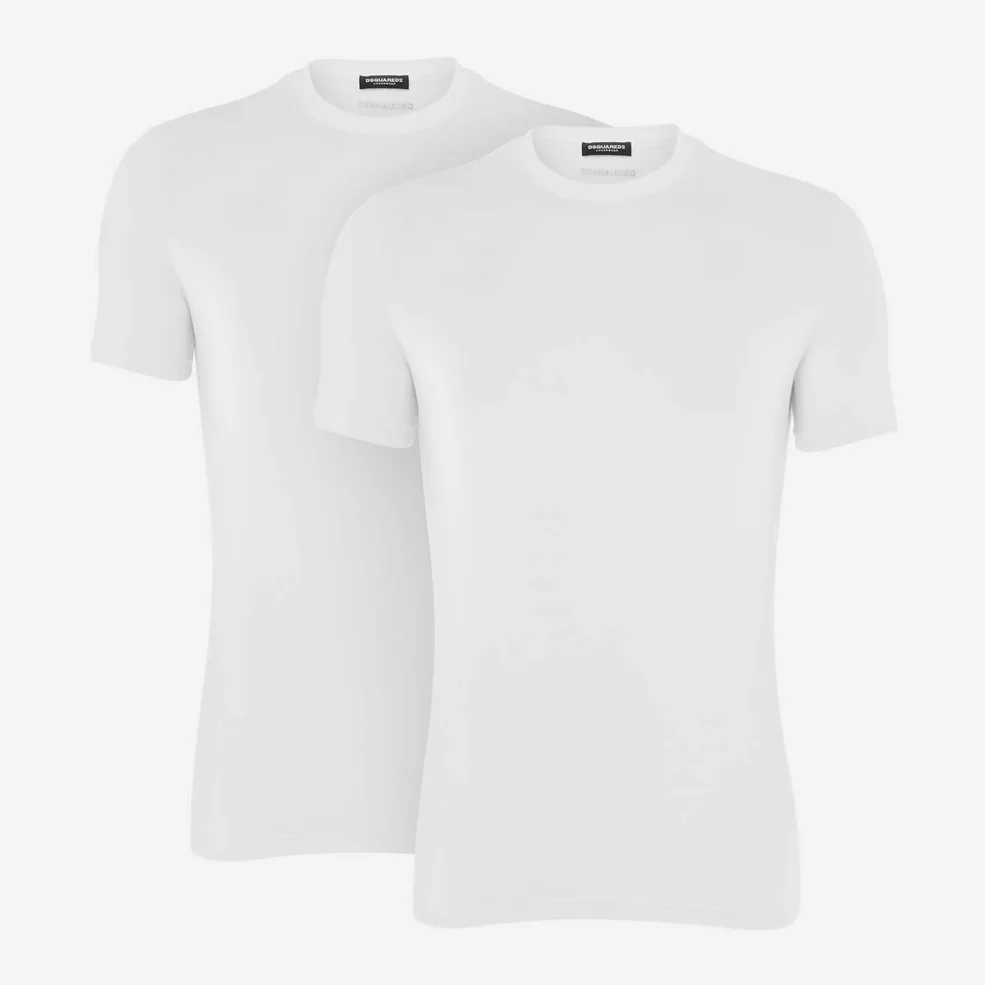 Dsquared2 Men's Twin Pack Back Logo T-Shirt - White Image 1