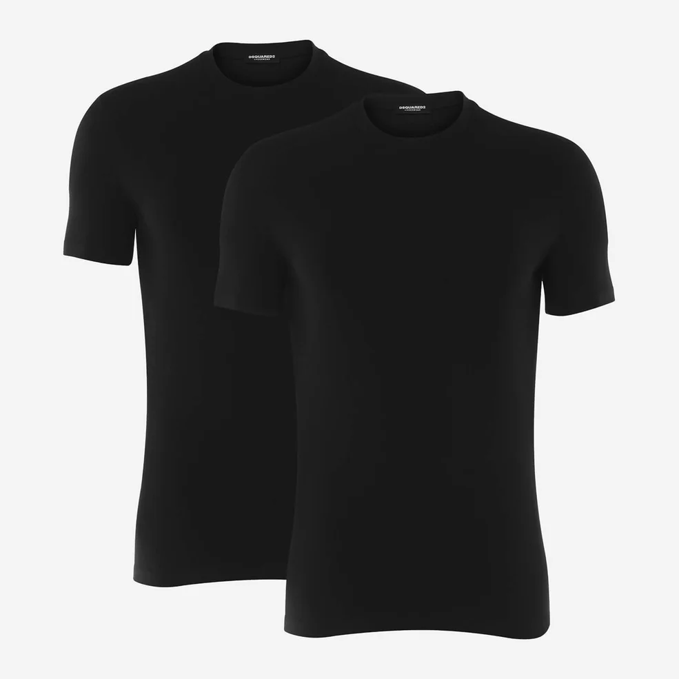 Dsquared2 Men's Twin Pack Back Logo T-Shirt - Black Image 1