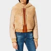 See By Chloé Women's Shearling Mix Jacket - Chestnut Cream - Image 1