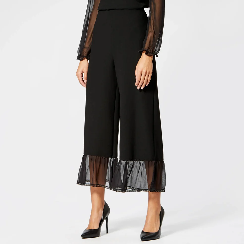 See By Chloé Women's Embellished Crepe Trousers - Black Image 1
