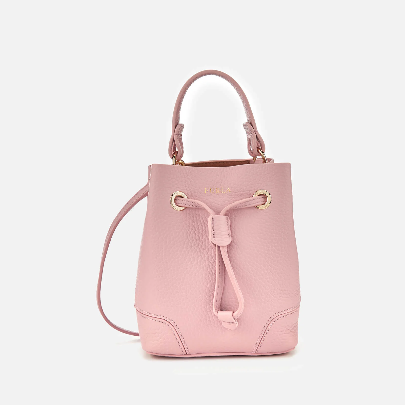 Furla Women's Stacy Mini Drawstring Bag - Light Pink Image 1