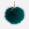 Furla Women's Bubble Pom Pom Monocol Keyring - Green - Image 1