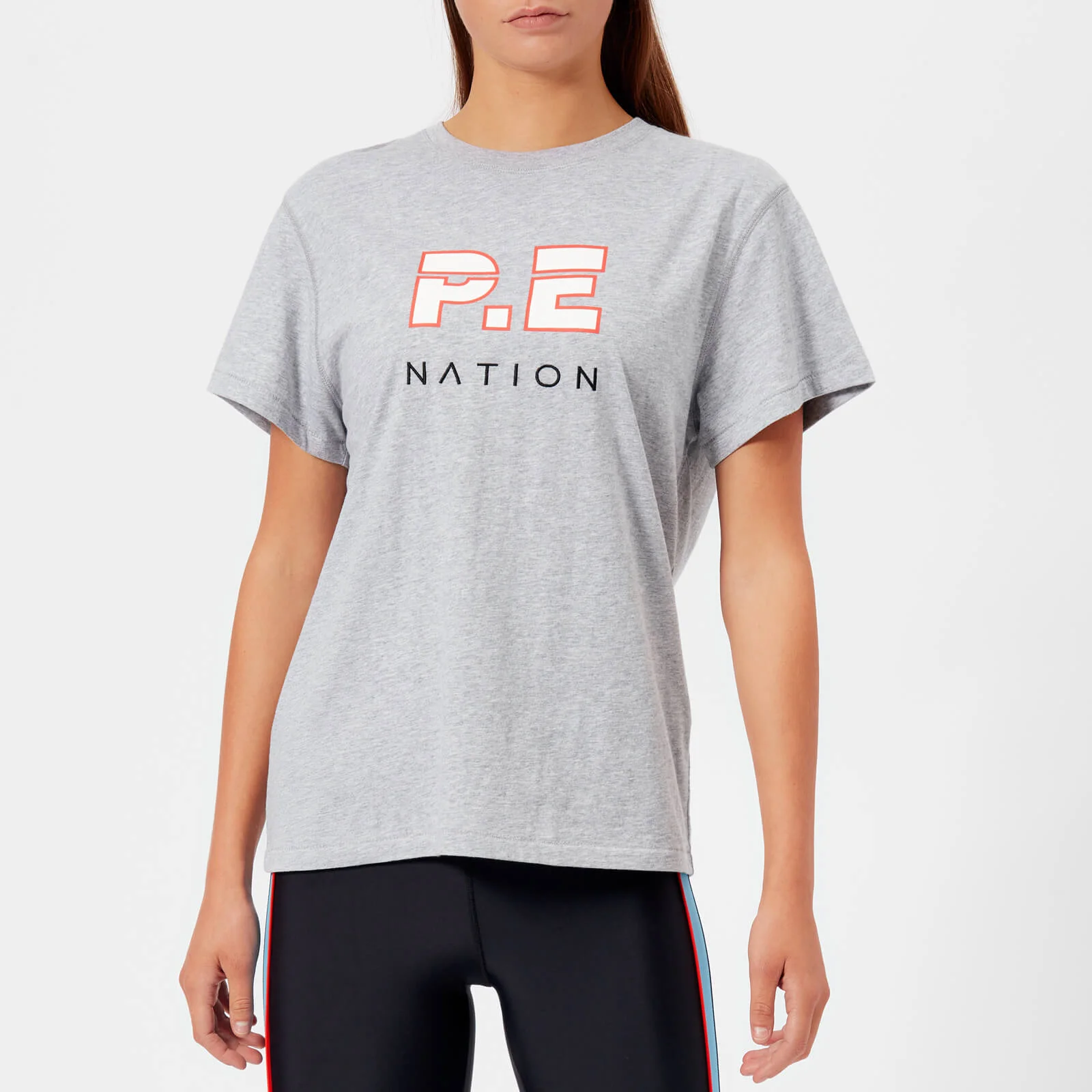 P.E Nation Women's The Double Track T-Shirt - Grey Marl Image 1