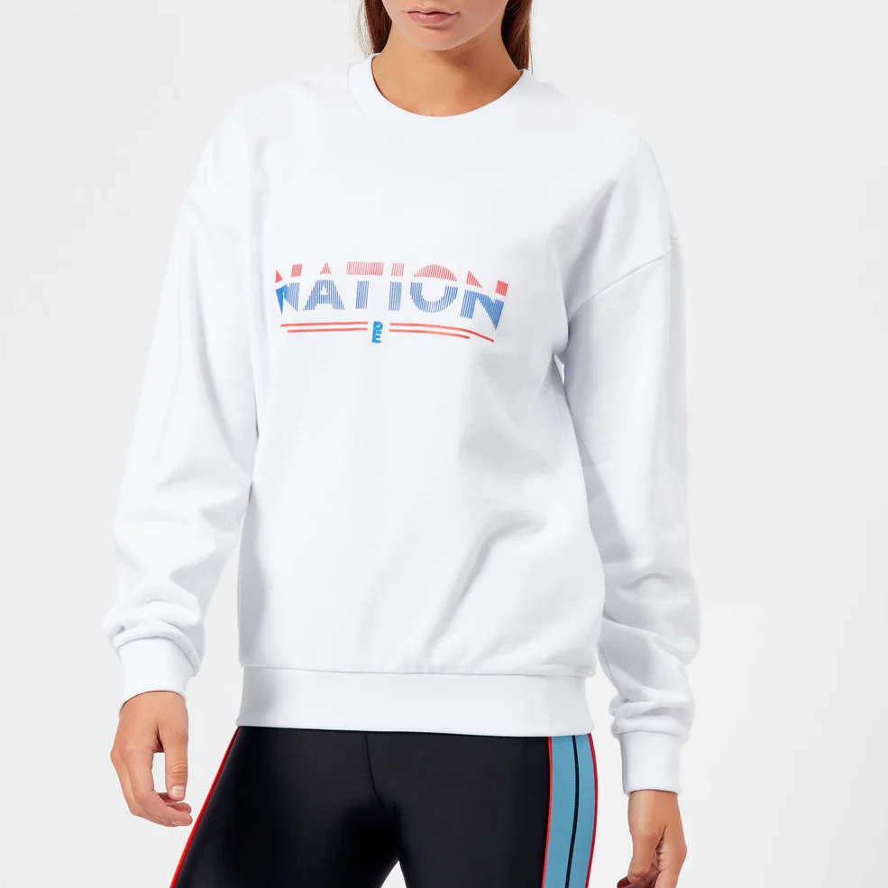 P.E Nation Women's The Attacker Sweatshirt - White Image 1