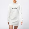 HUGO Women's Neika Long Logo Sweater Dress - White - Image 1