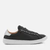 UGG Women's Milo Full Grain Leather Low Top Trainers - Black - Image 1
