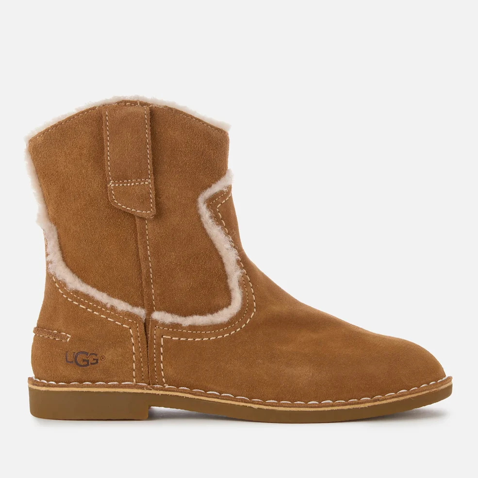 UGG Women's Catica Suede Flat Boots - Chestnut Image 1