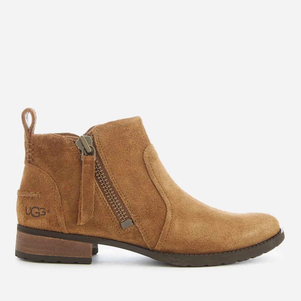 UGG Women's Aureo Suede Flat Ankle Boots - Chestnut Image 1
