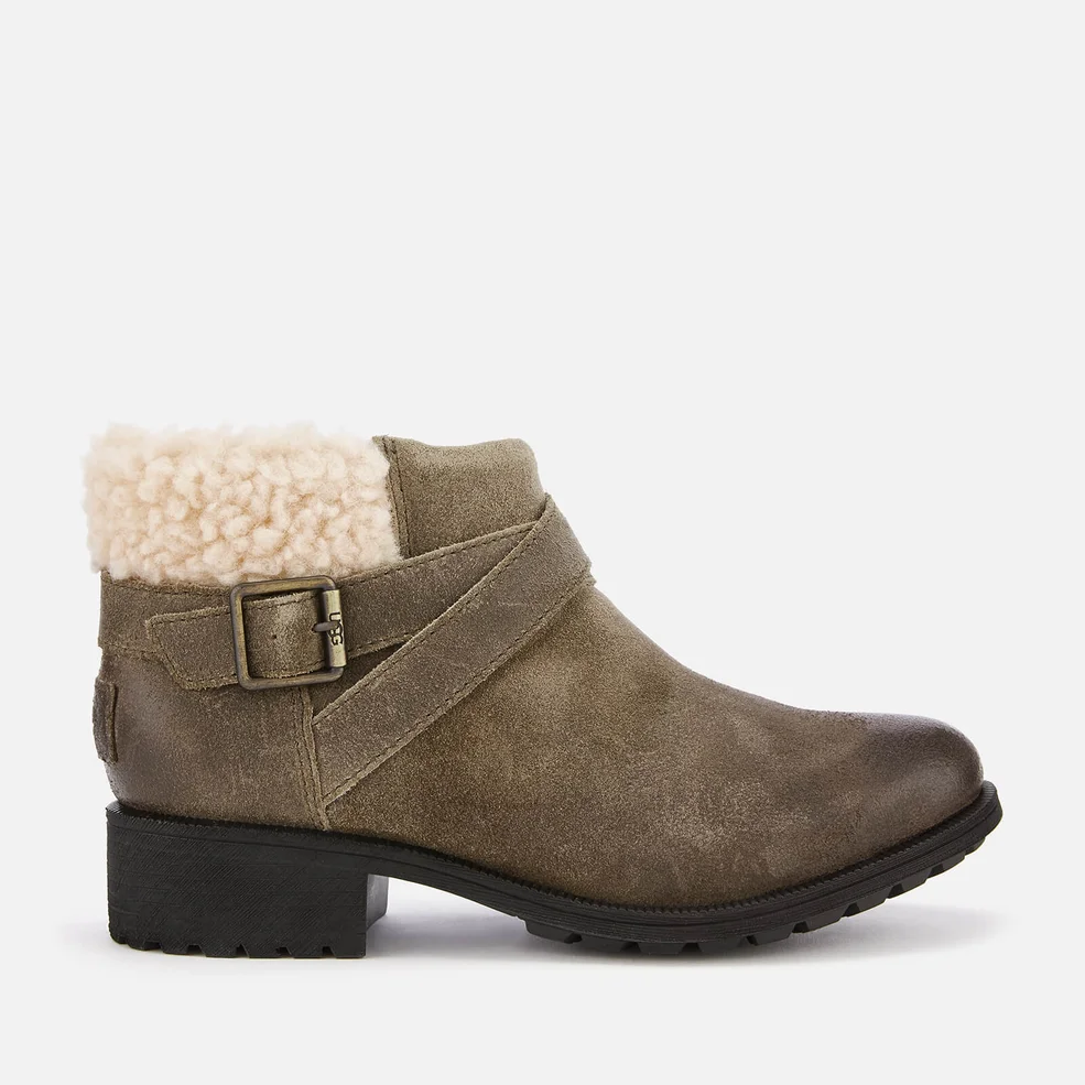 UGG Women's Benson Waterproof Leather Ankle Boots - Dove Image 1