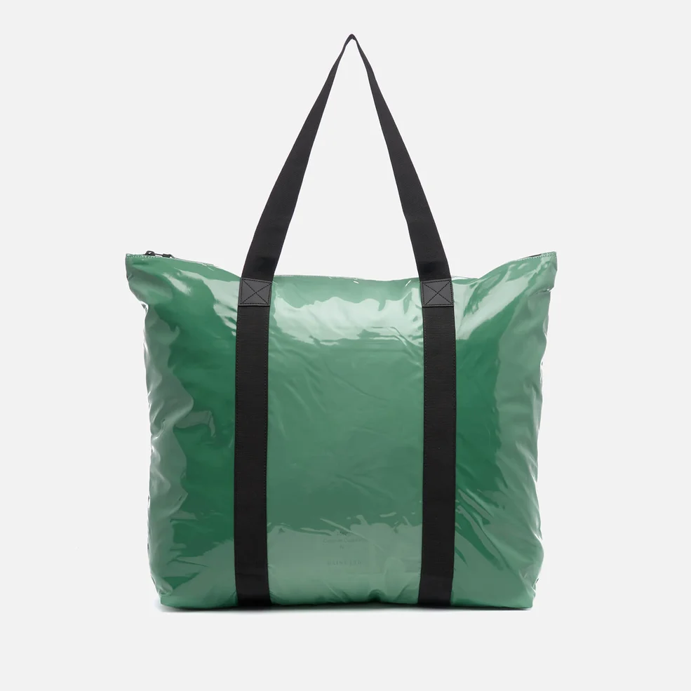 Rains Glossy Ltd. Tote Bag - Faded Green Image 1