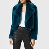 MICHAEL MICHAEL KORS Women's Cropped Fur Jacket - Lux Teal - Image 1