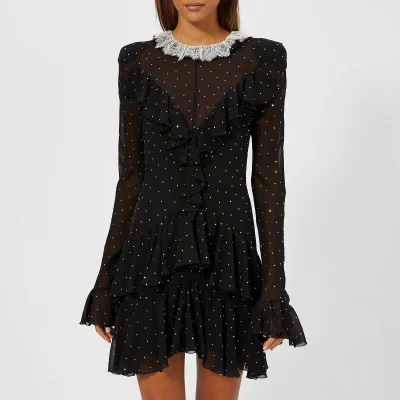 Philosophy di Lorenzo Serafini Women's Sheer Mini Dress - Black