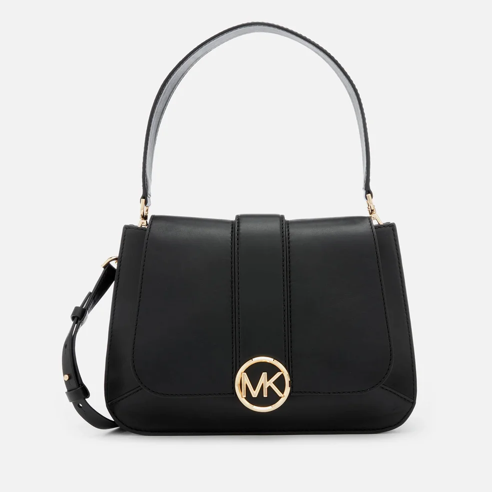 MICHAEL MICHAEL KORS Women's Lillie Medium Flap Messenger Bag - Black Image 1