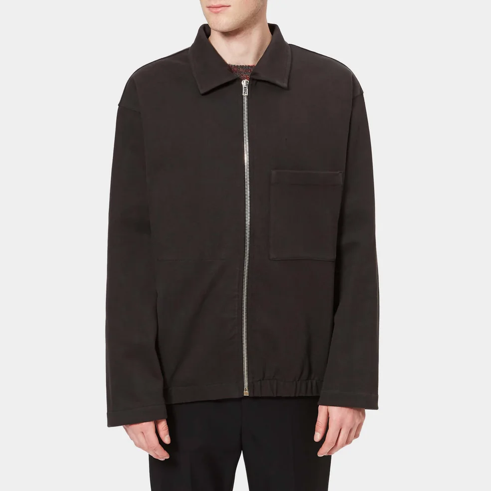 Lemaire Men's Heavy Cotton Fleece Jersey Jacket - Anthracite Image 1