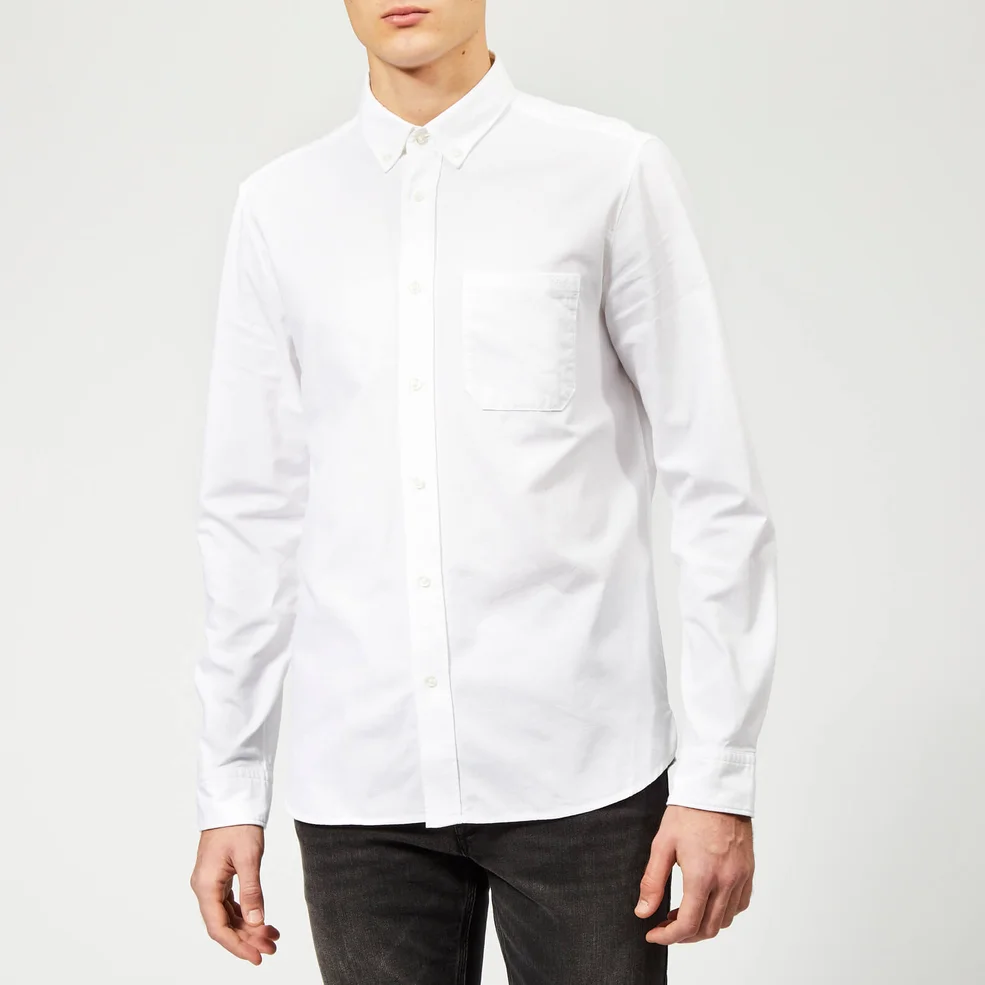 HUGO Men's Ermann Oxford Shirt - Open White Image 1