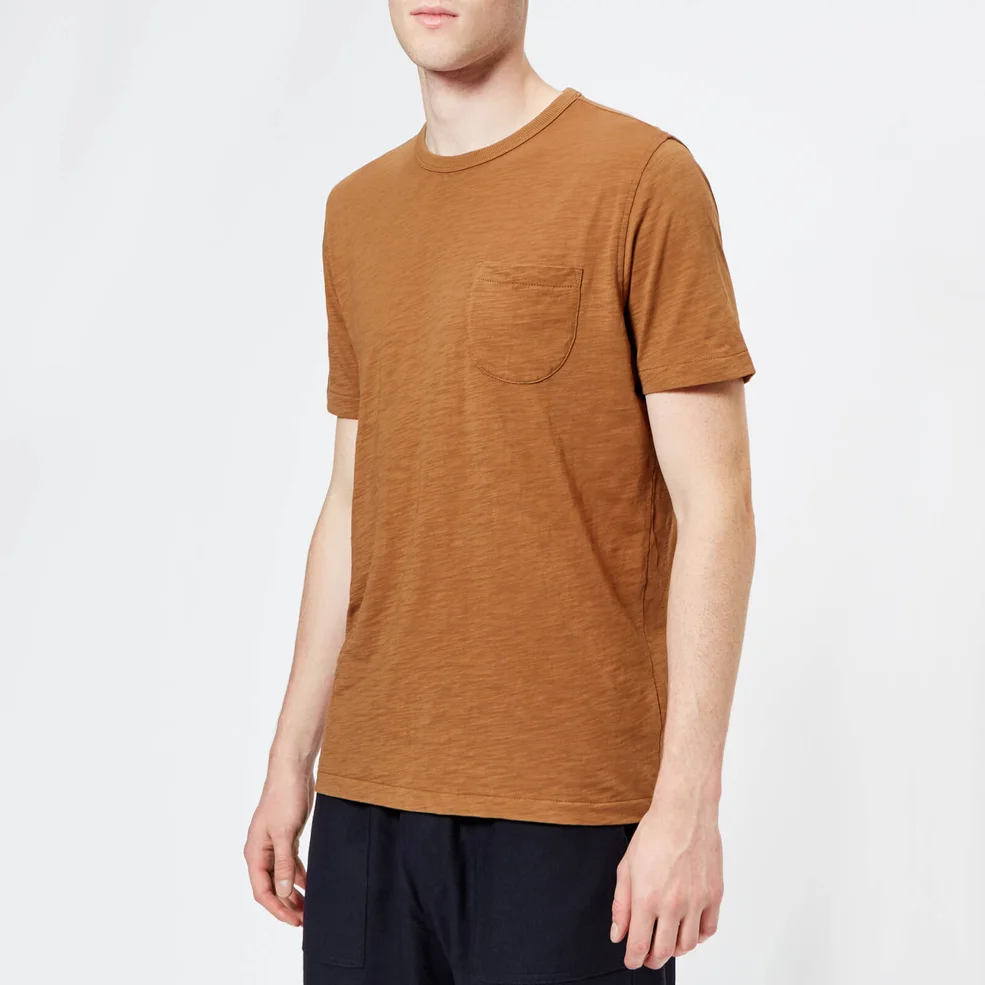 YMC Men's Wild Ones Pocket T-Shirt - Brown Image 1