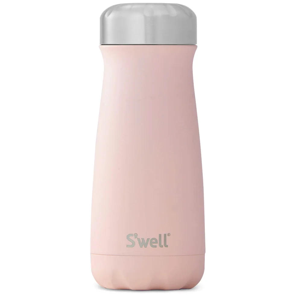 S'well Pink Topaz Traveller Water Bottle 470ml Image 1