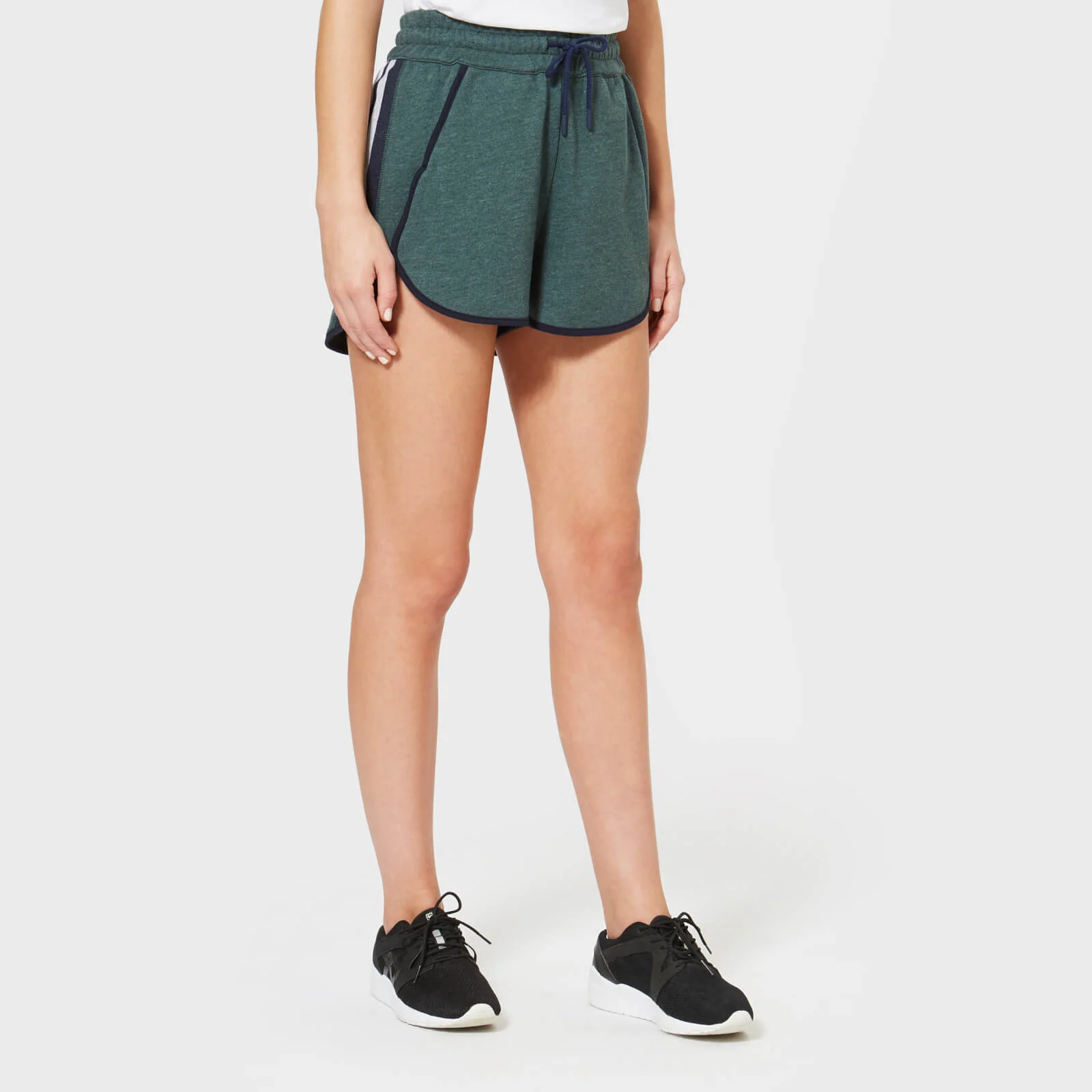 LNDR Women's Jog Shorts - Dark Green Image 1