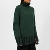 MM6 Maison Margiela Women's Polo Neck Knitted Jumper - Green/Black - Image 1