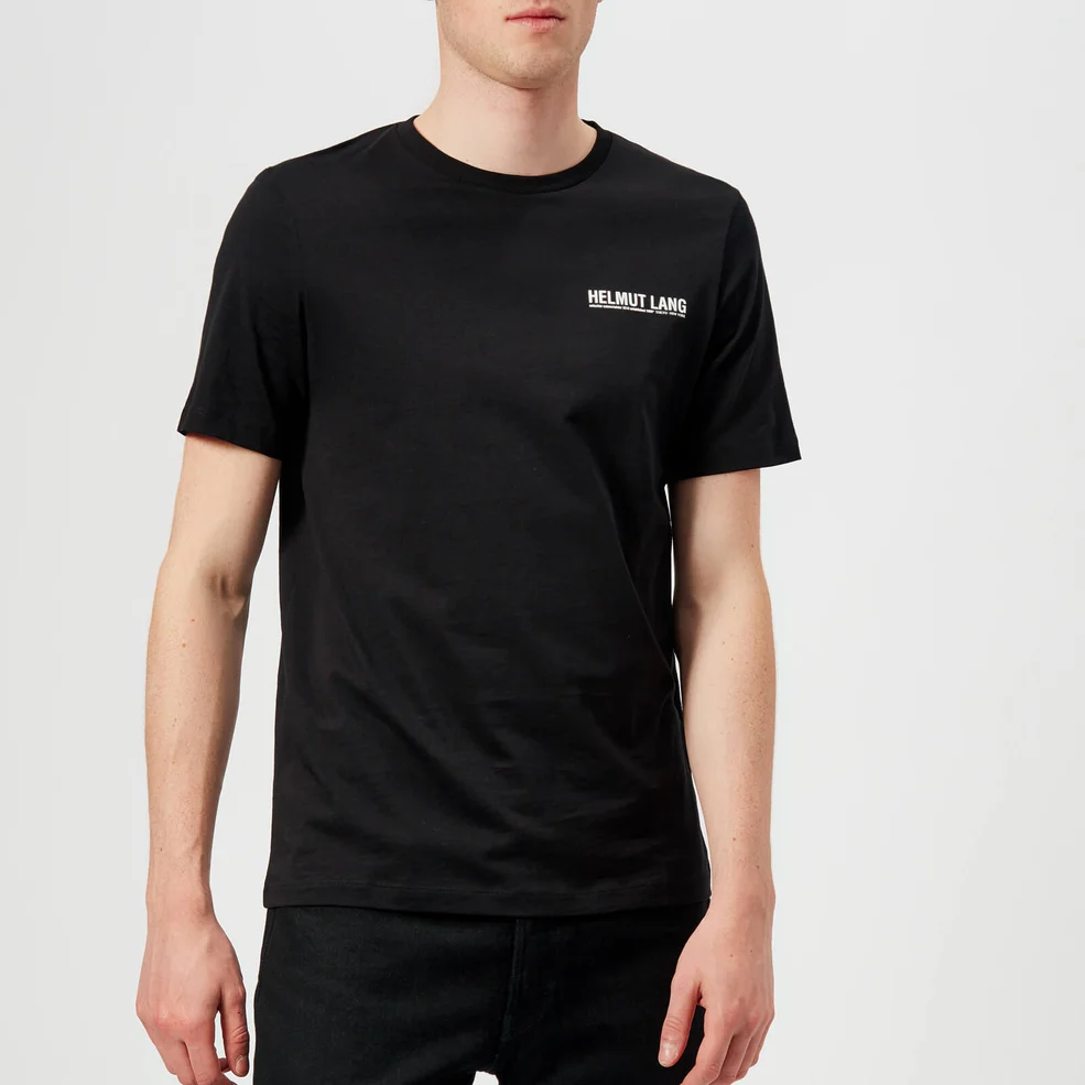 Helmut Lang Men's Corner Dart Crew T-Shirt - Black Image 1
