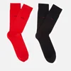 HUGO Men's Uni 2 Pack Socks - Black/Red - UK 8.5-11 - Image 1