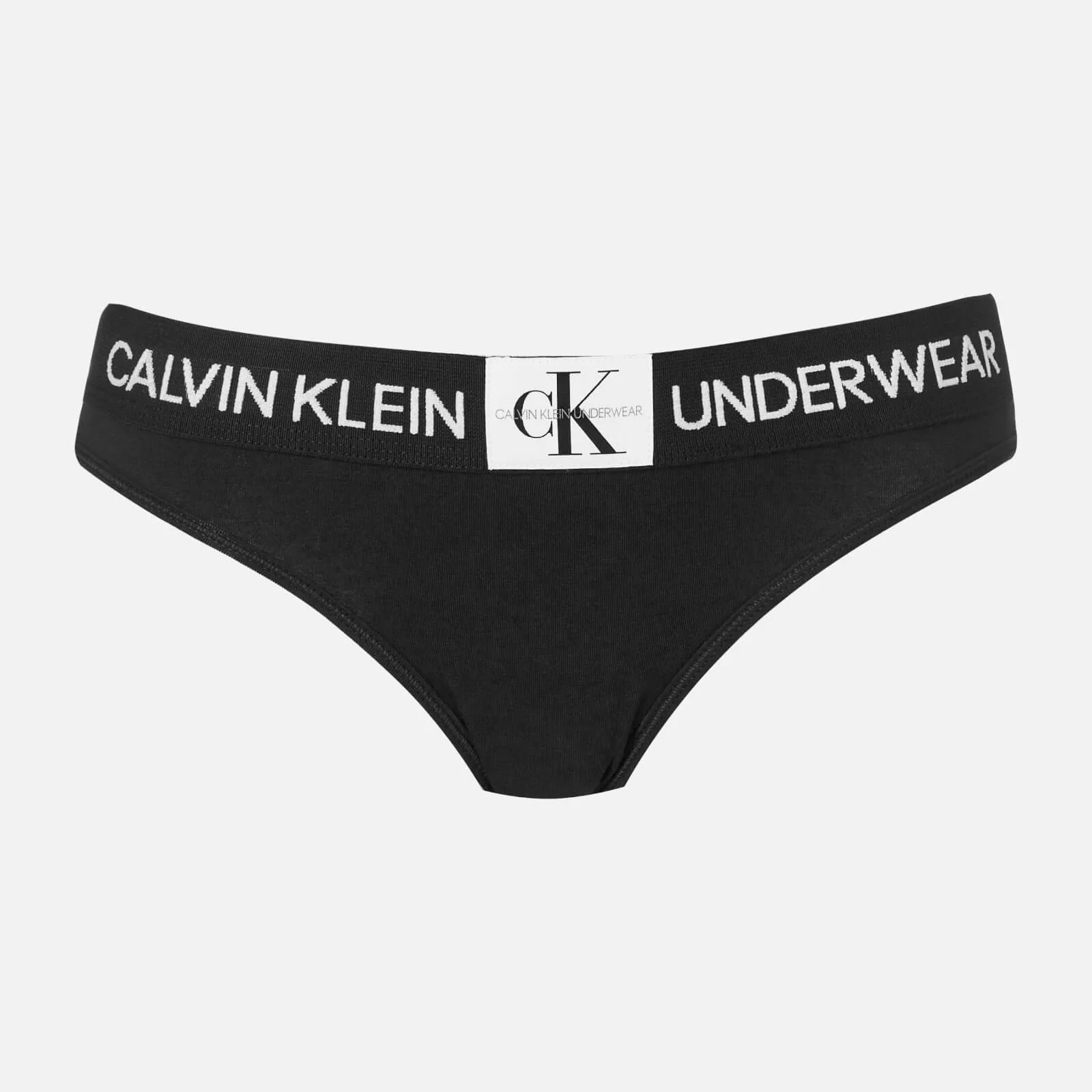 Calvin Klein Women's Monogram Bikini Briefs - Black Image 1