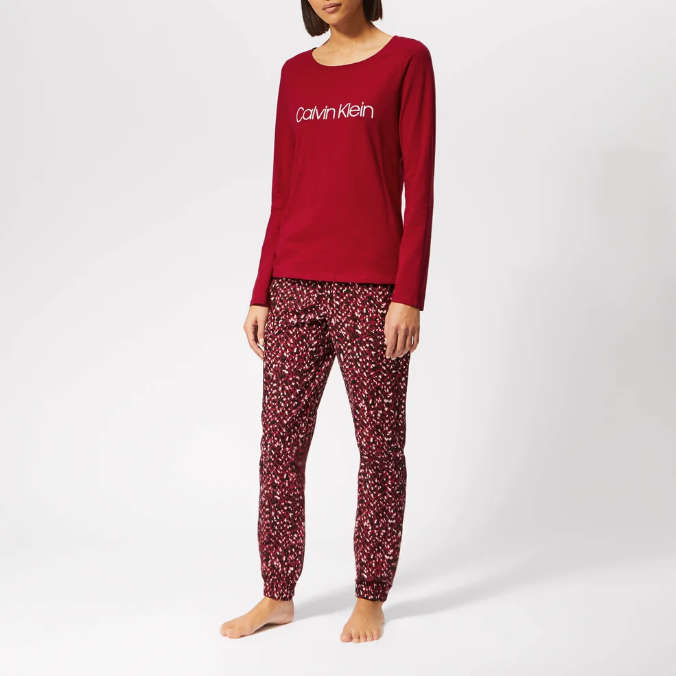 Calvin Klein Women's PJ Gift Set - Red Image 1