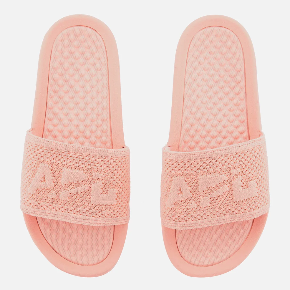 Athletic Propulsion Labs Women's Big Logo TechLoom Slide Sandals - Blush Image 1