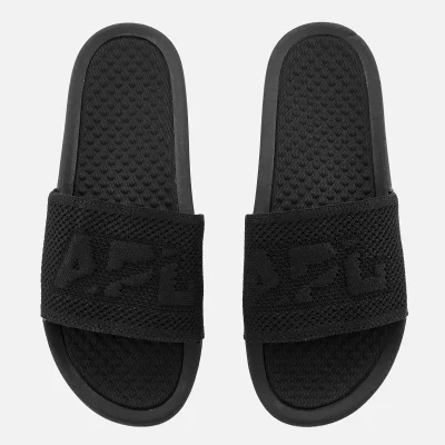 Athletic Propulsion Labs Men's Big Logo TechLoom Slide Sandals - Black