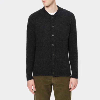 Howlin' Men's Four Eyes Buttoned Cardigan - Charcoal