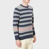 Howlin' Men's Striped Colour Pop Crew Knitted Jumper - Lotion - Image 1