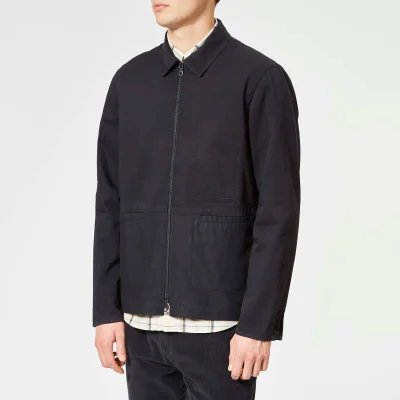 Folk Men's Zip Through Shirt Jacket - Charcoal