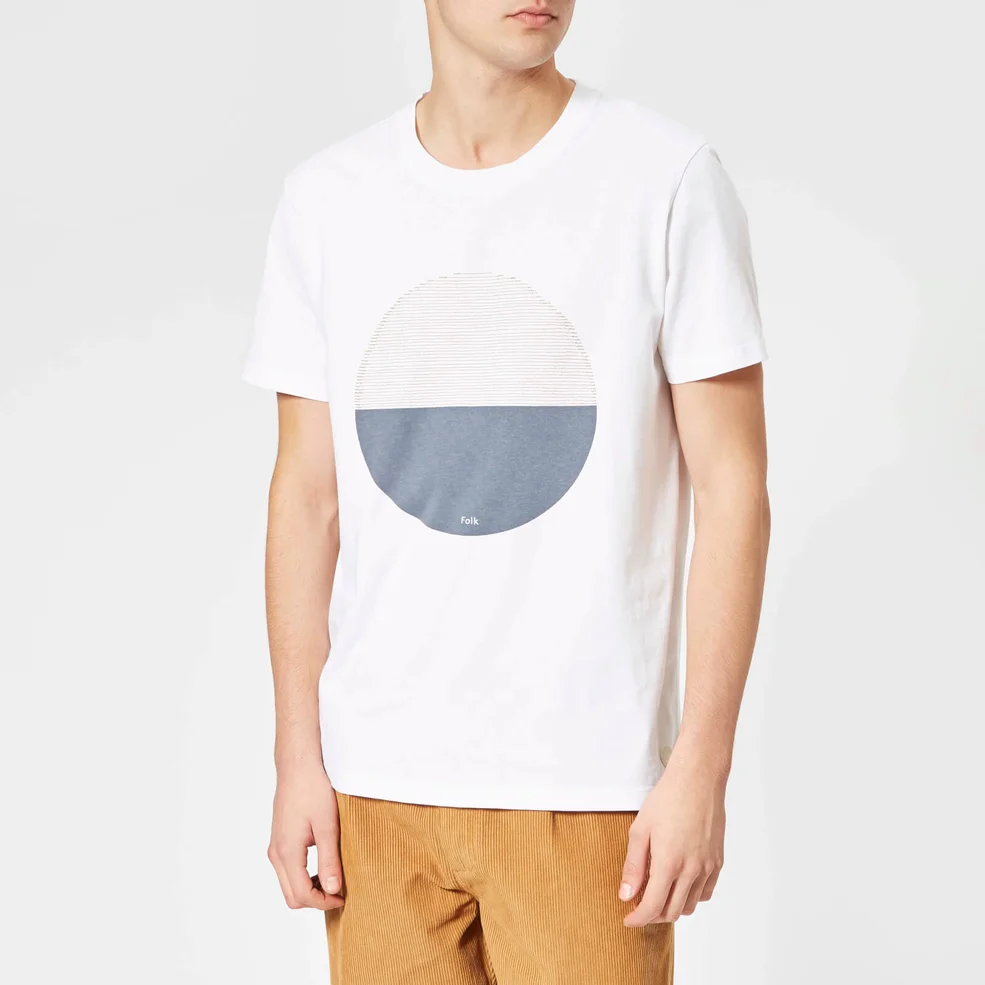 Folk Men's Radious T-Shirt - White Image 1