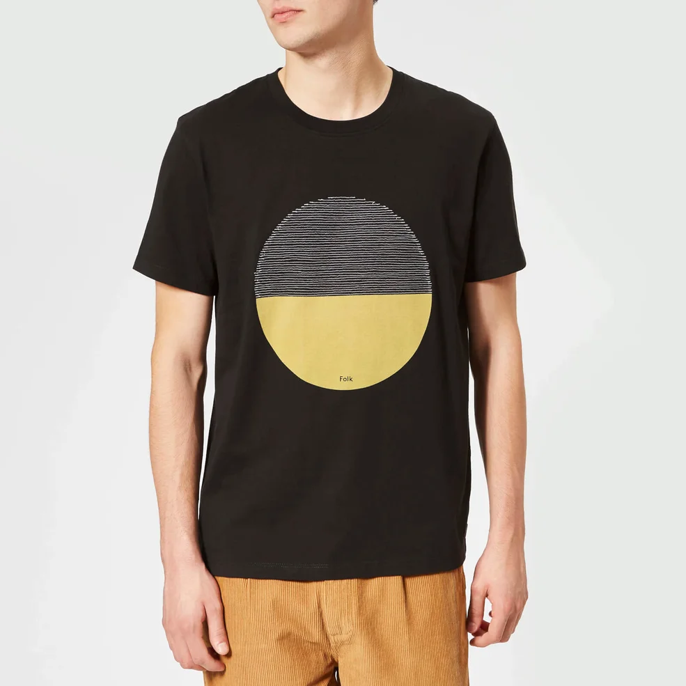 Folk Men's Radious T-Shirt - Black Image 1