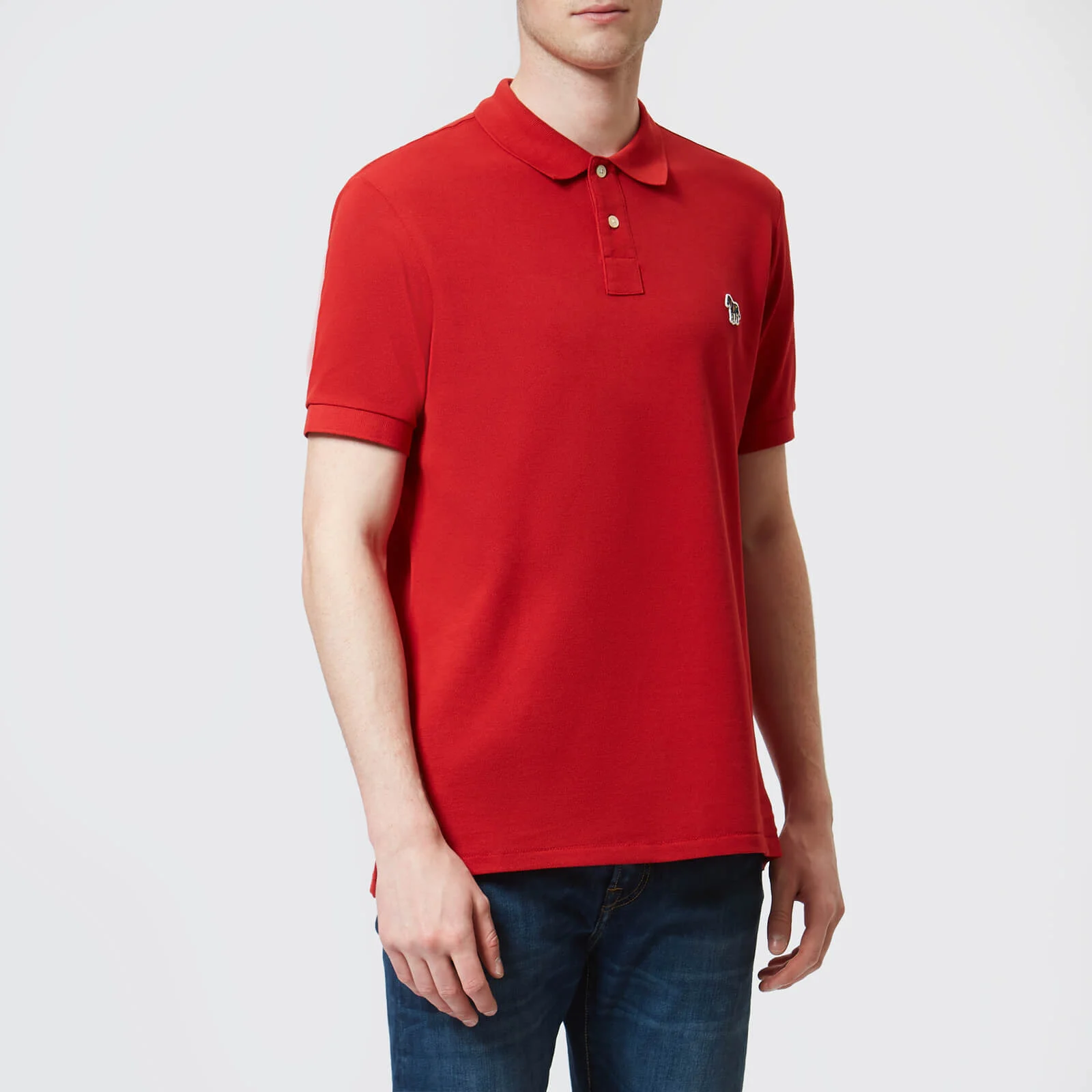 PS Paul Smith Men's Zebra Polo Shirt - Red Image 1