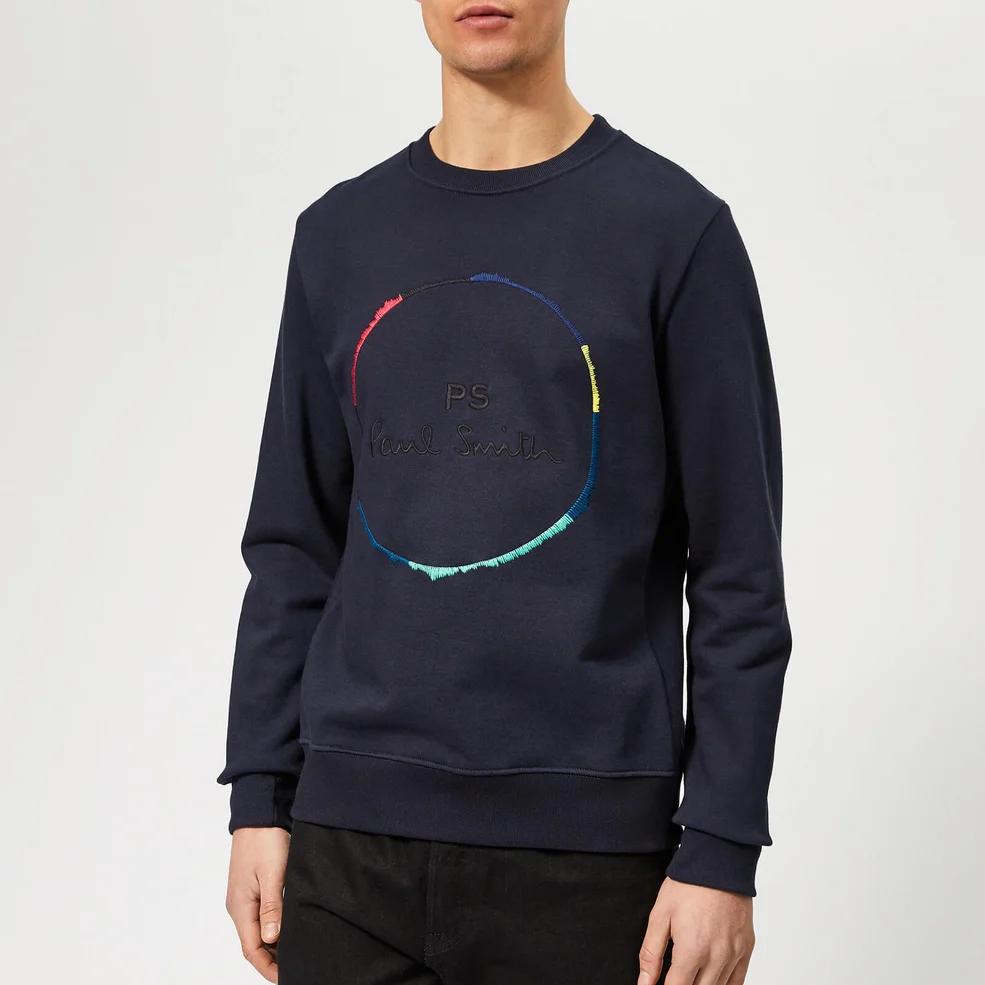 PS Paul Smith Men's Circle Sweatshirt - Navy Image 1
