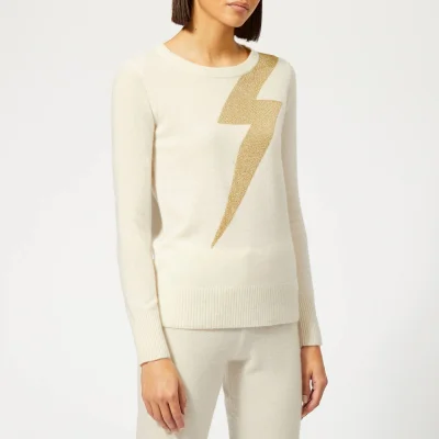 Madeleine Thompson Women's Greve Pullover Jumper - Cream/Gold