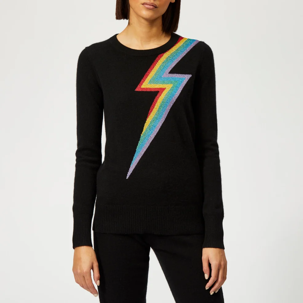 Madeleine Thompson Women's Chianti Pullover Jumper - Black/Rainbow Image 1