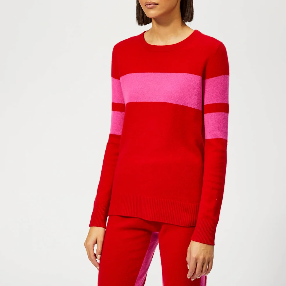 Madeleine Thompson Women's Pompiano Jumper - Pink/Red Image 1