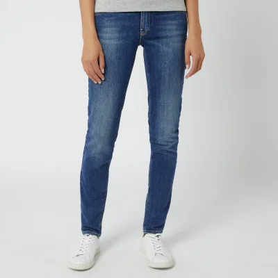 Emporio Armani Women's J28 Mid Rise Skinny Jeans - Blue