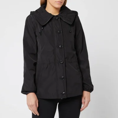 Emporio Armani Women's Short Water Repellent Jacket with Hood - Black